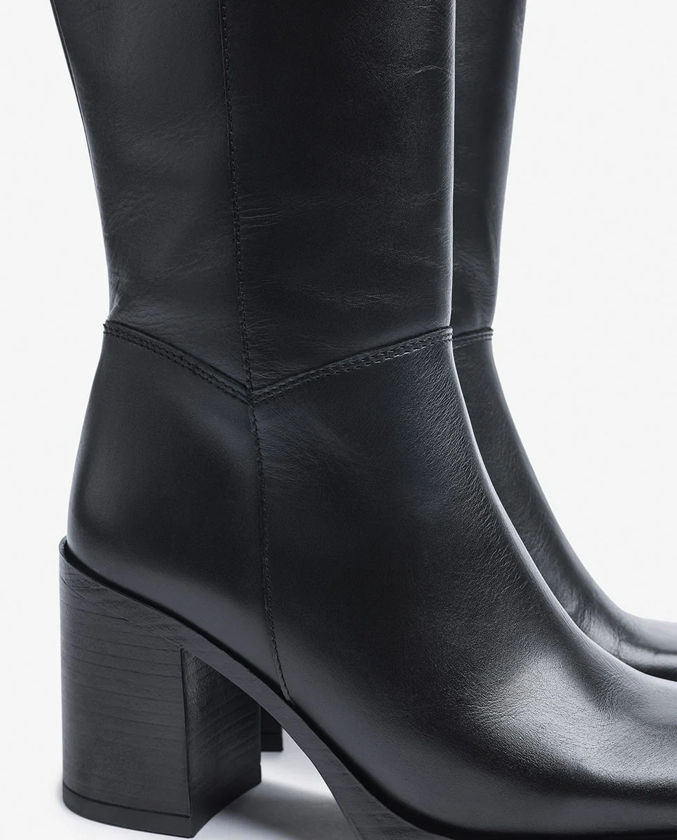 Bota de tacón KOLIN-008 negro - Image 4