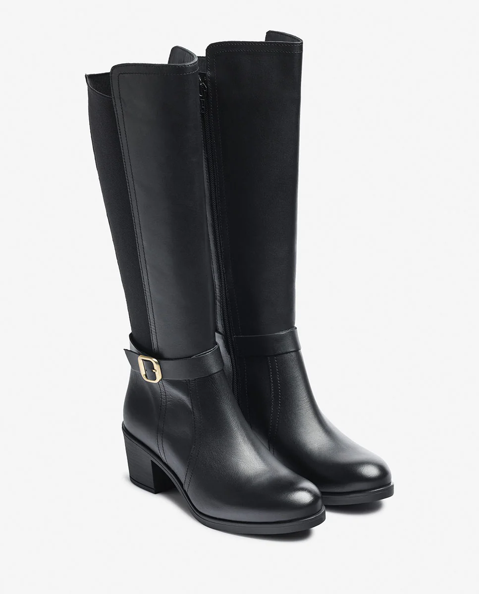 Bota de tacón LILLE-015 negro - Image 5