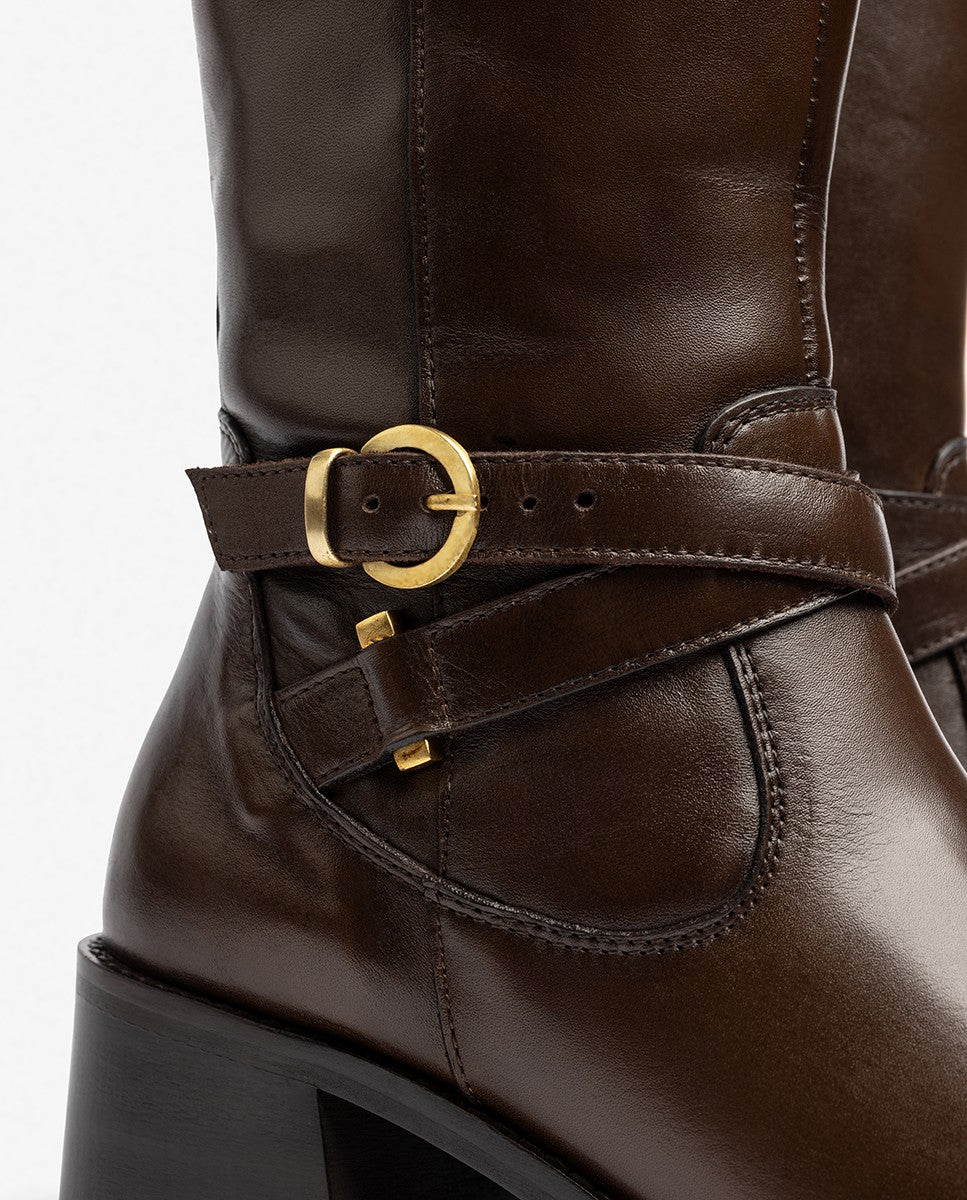 Bota de tacón LOP-406 marrón - Image 3