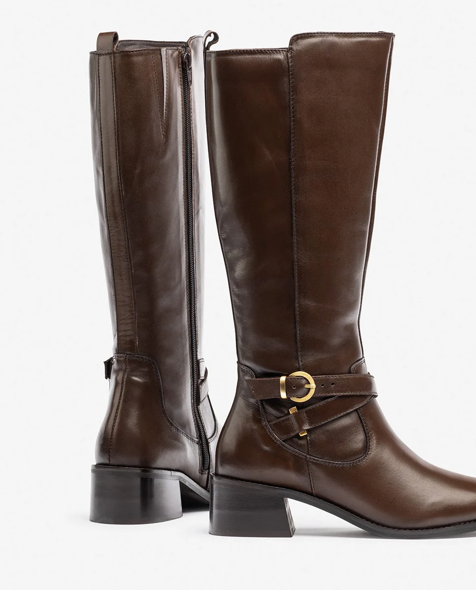 Bota de tacón LOP-406 marrón - Image 4