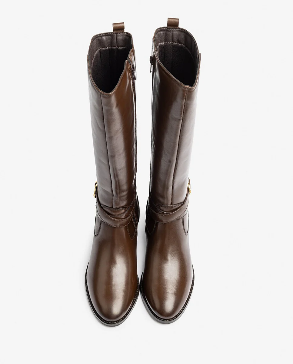 Bota de tacón LOP-406 marrón - Image 5