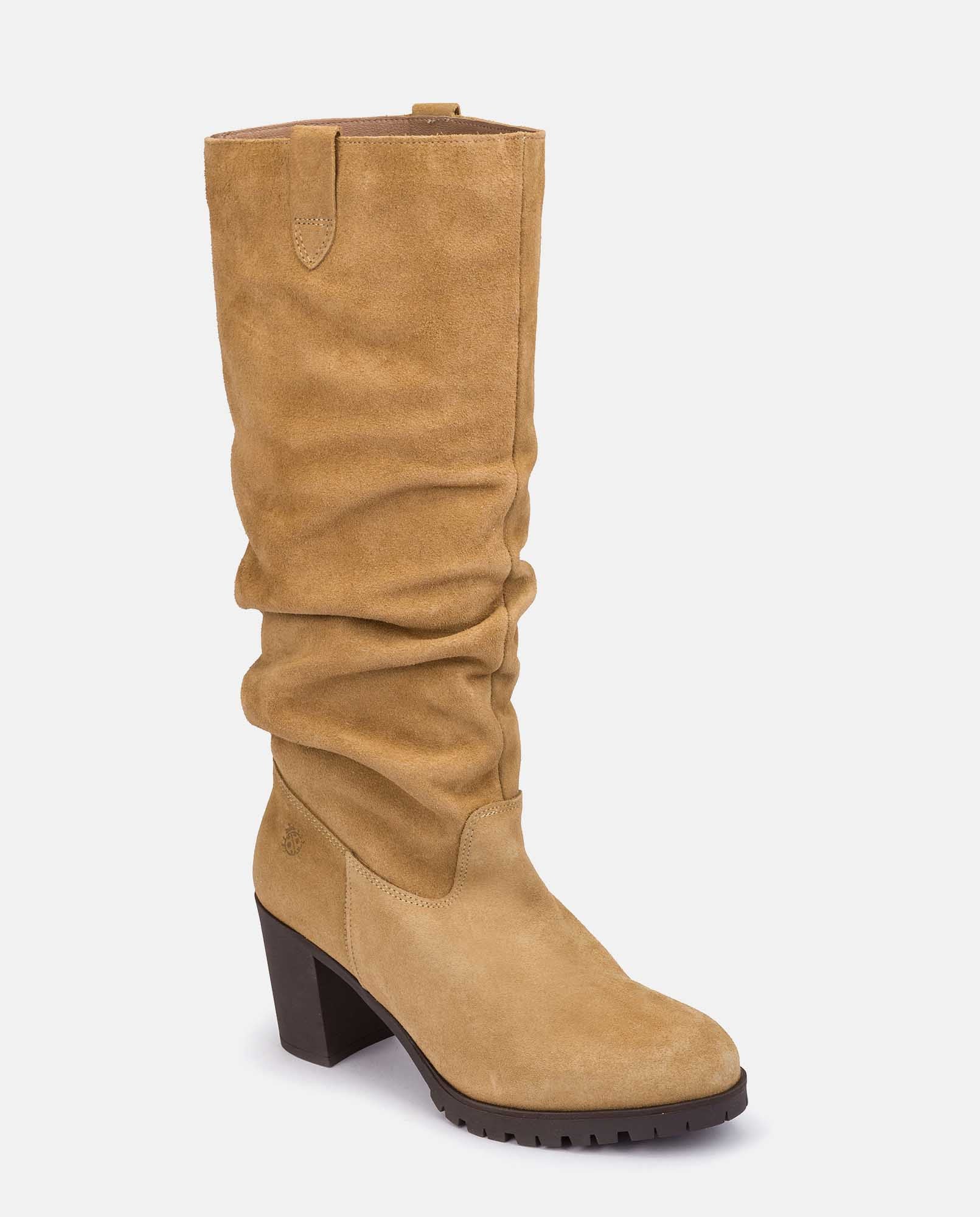Bota de tacón PRAGA-019 beige - Image 2