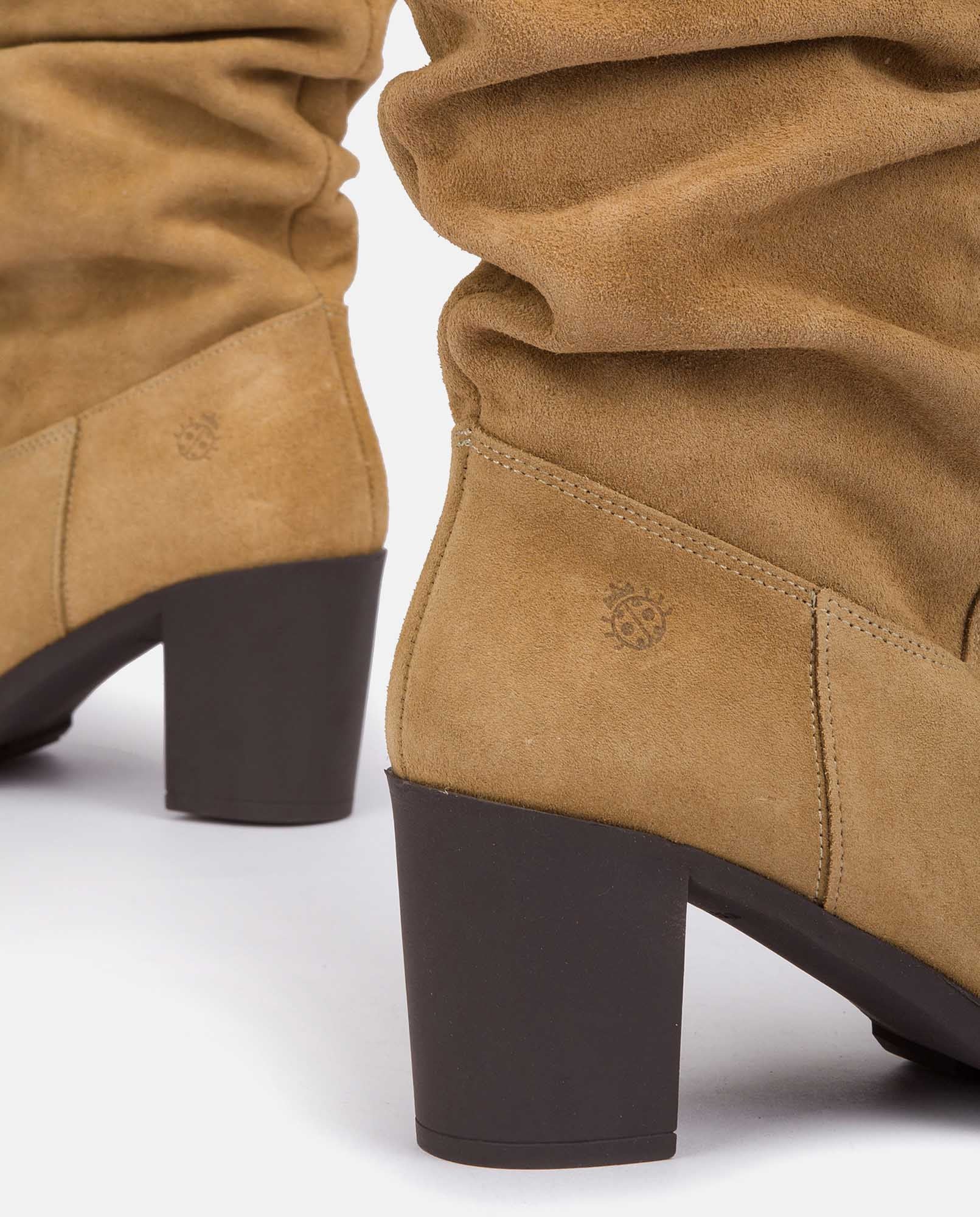 Bota de tacón PRAGA-019 beige - Image 4