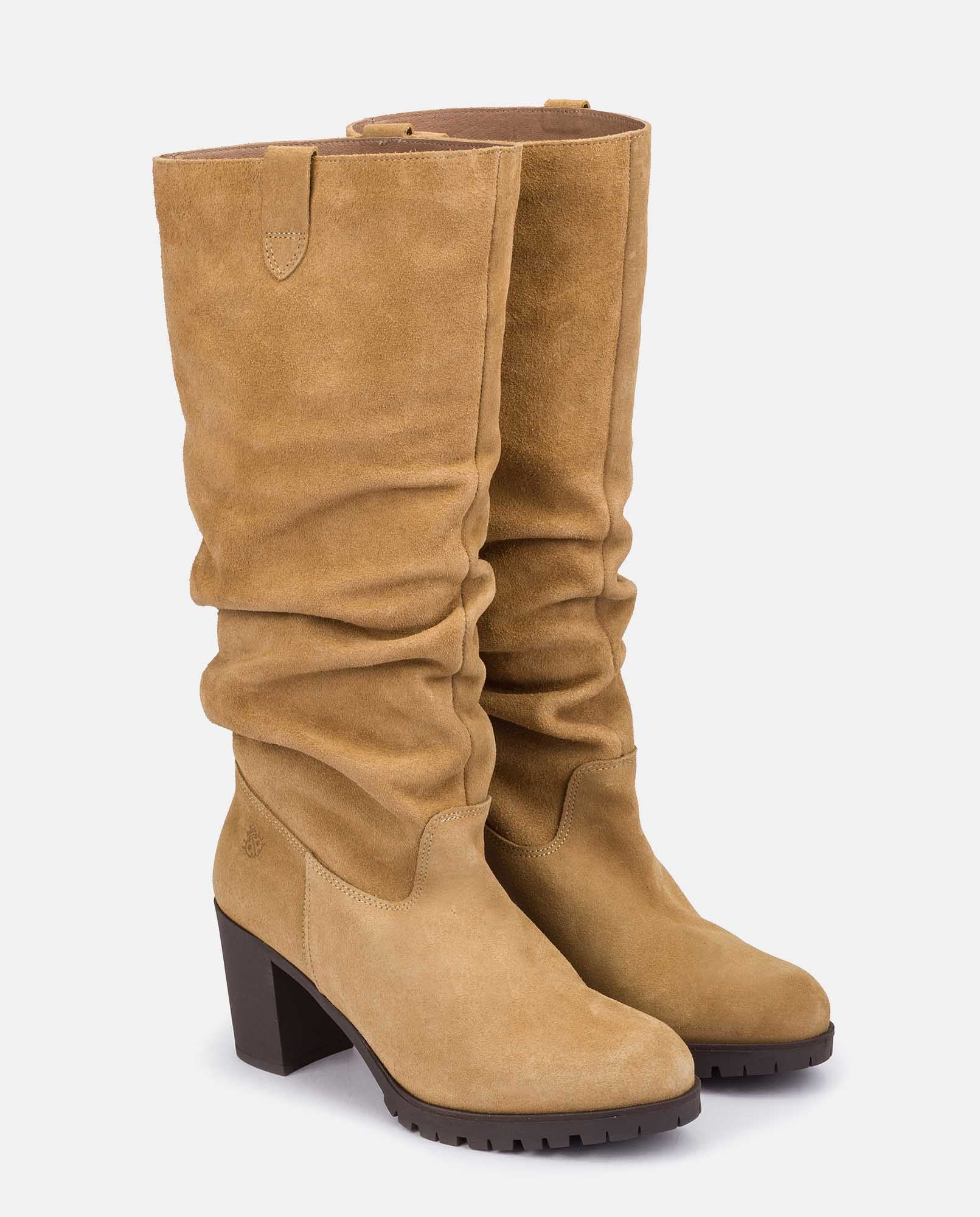 Bota de tacón PRAGA-019 beige - Image 5