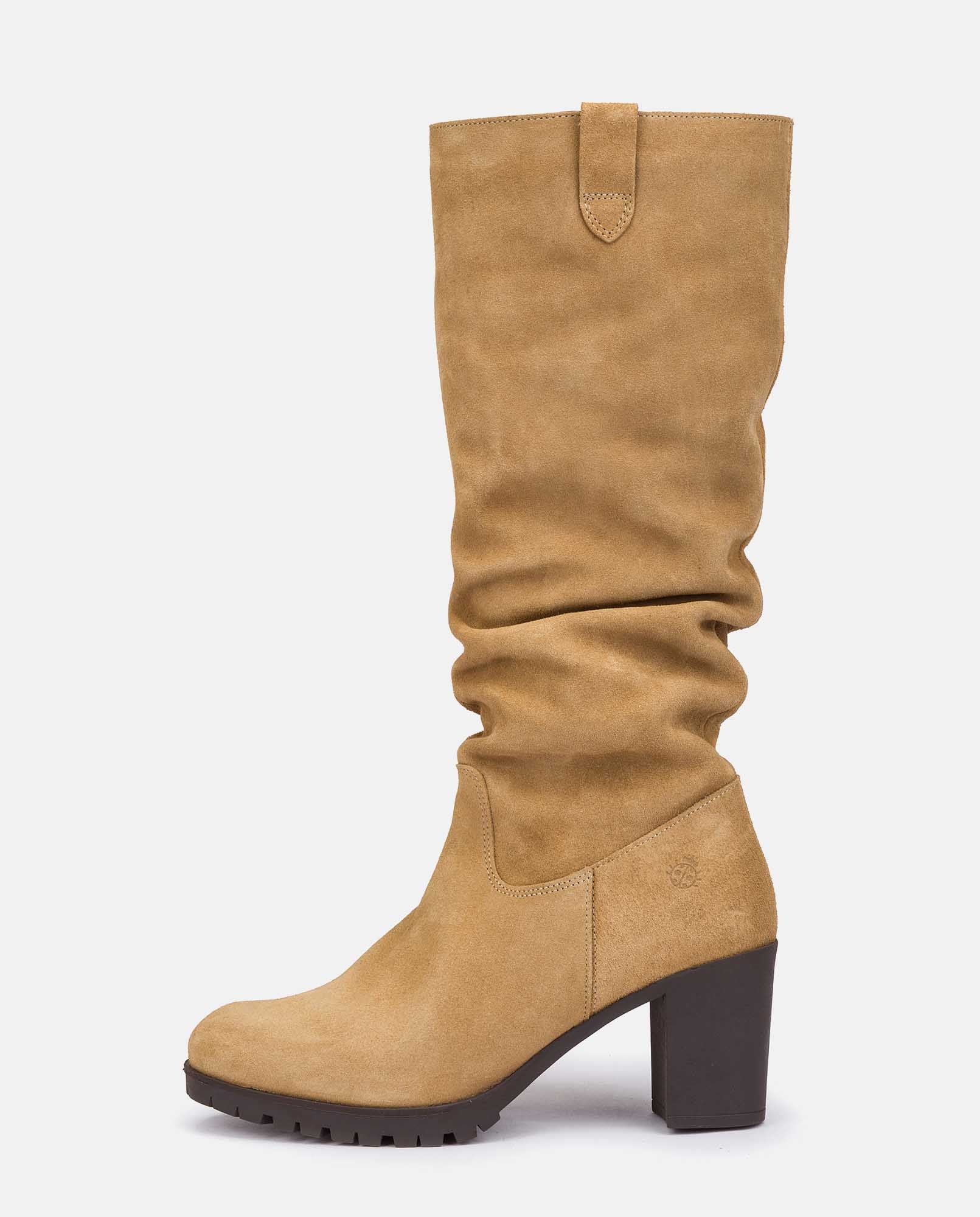 Bota de tacón PRAGA-019 beige - Image 8