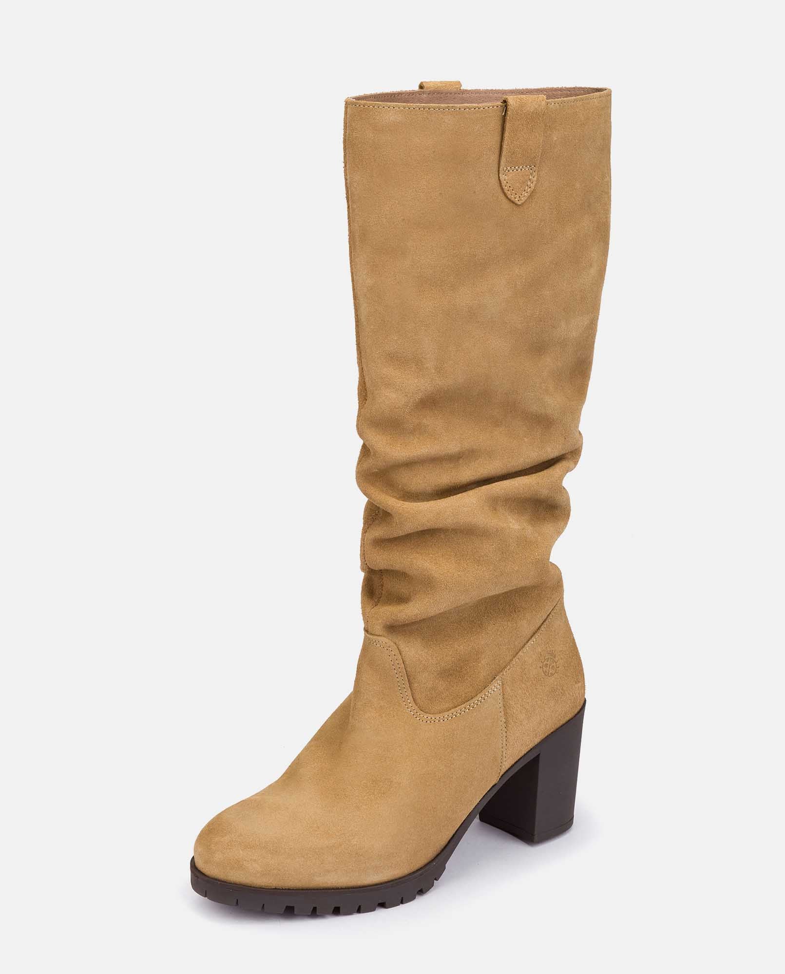 Bota de tacón PRAGA-019 beige - Image 9