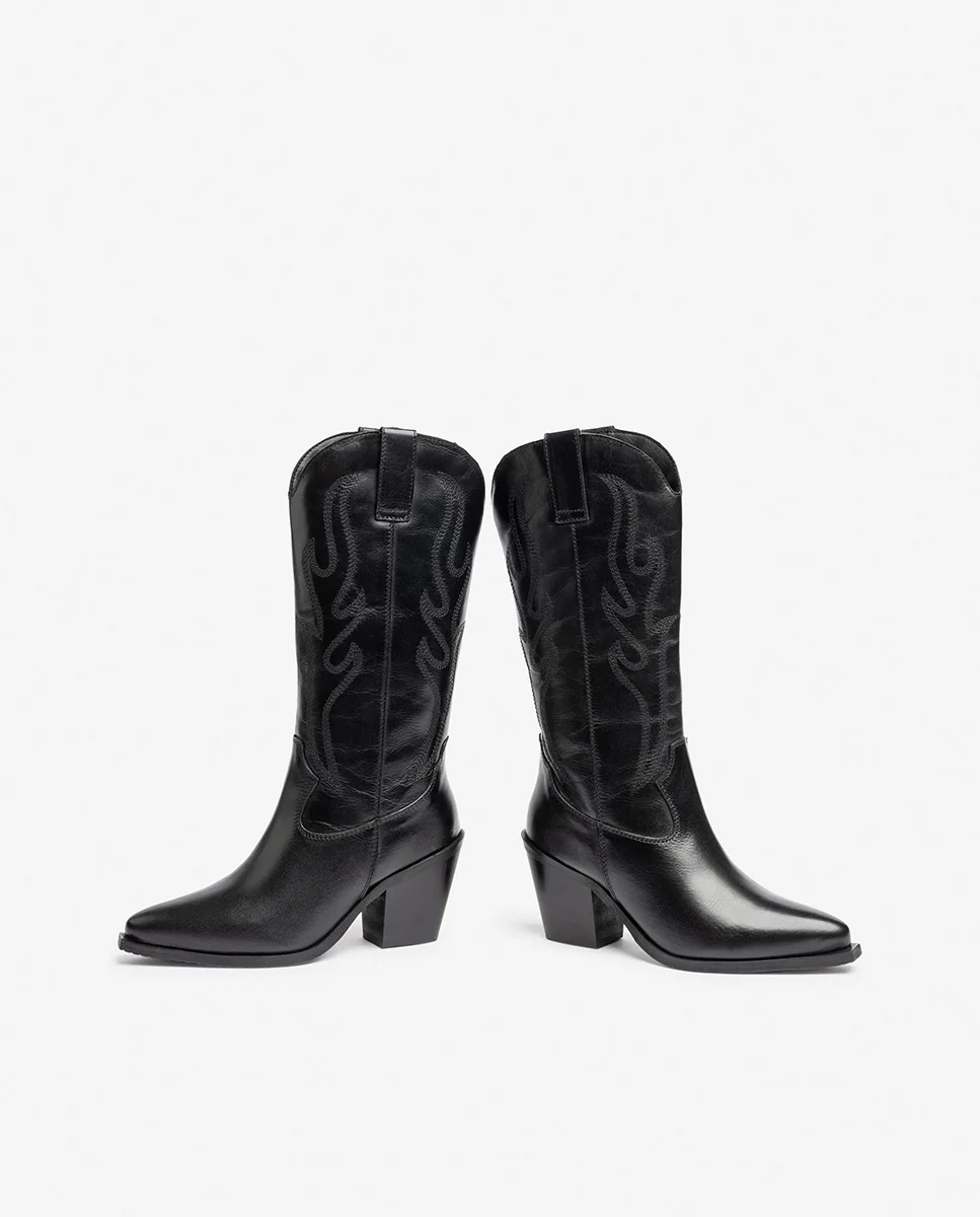 Bota de tacón RID-403 negro - Image 5