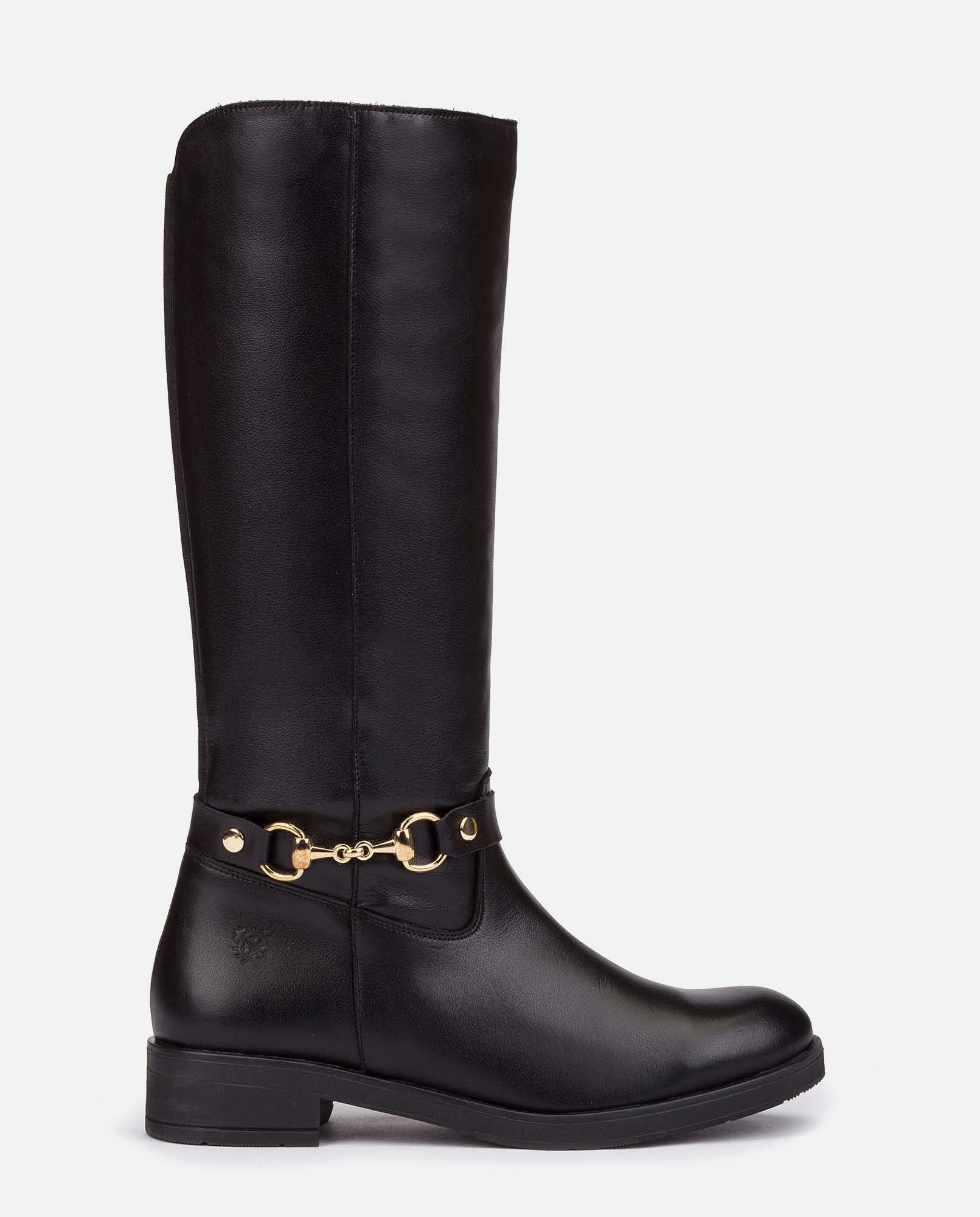 Bota plana ELVAS-002 negro - Image 3