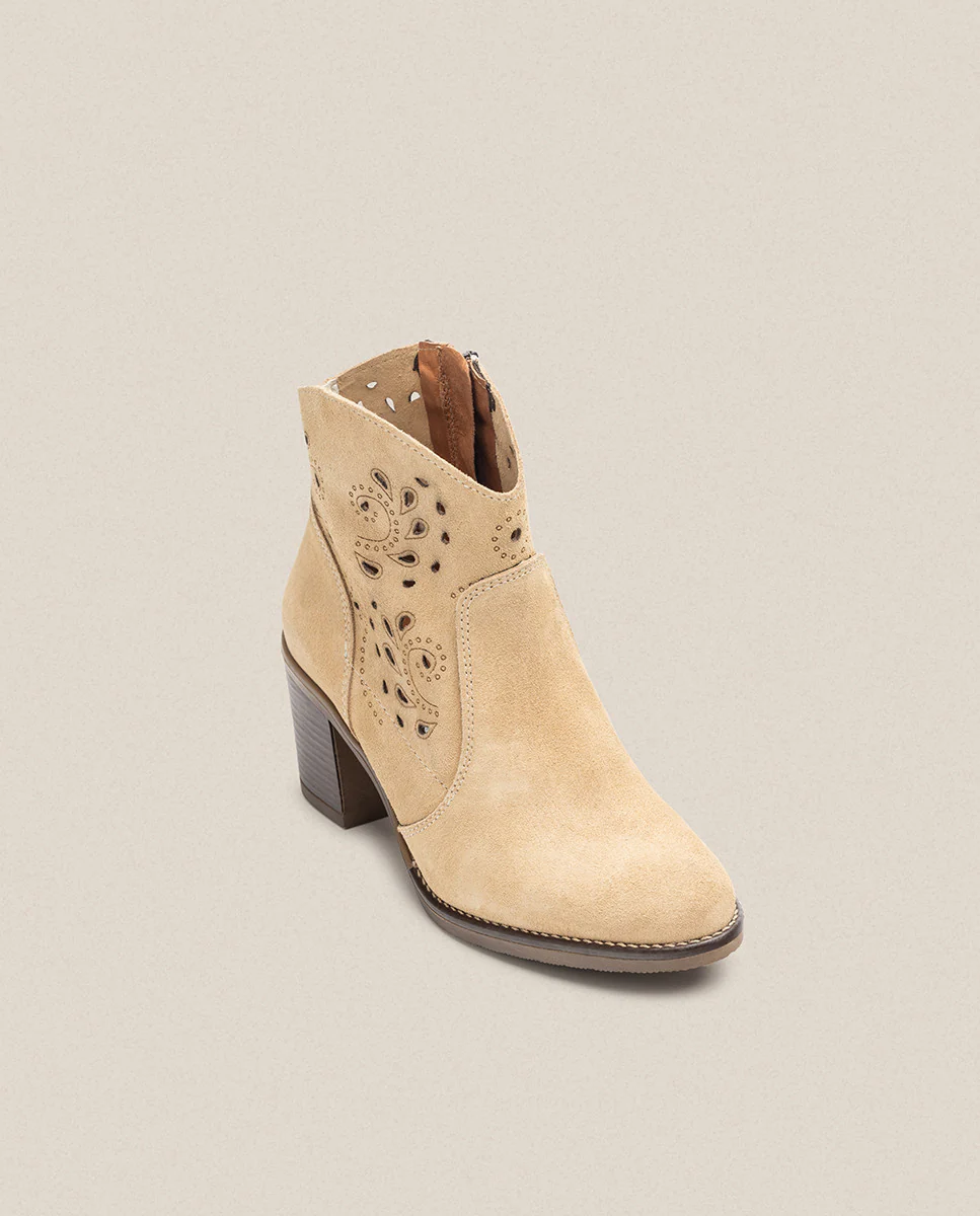 Botín de tacón ORNE-004 beige - Image 2