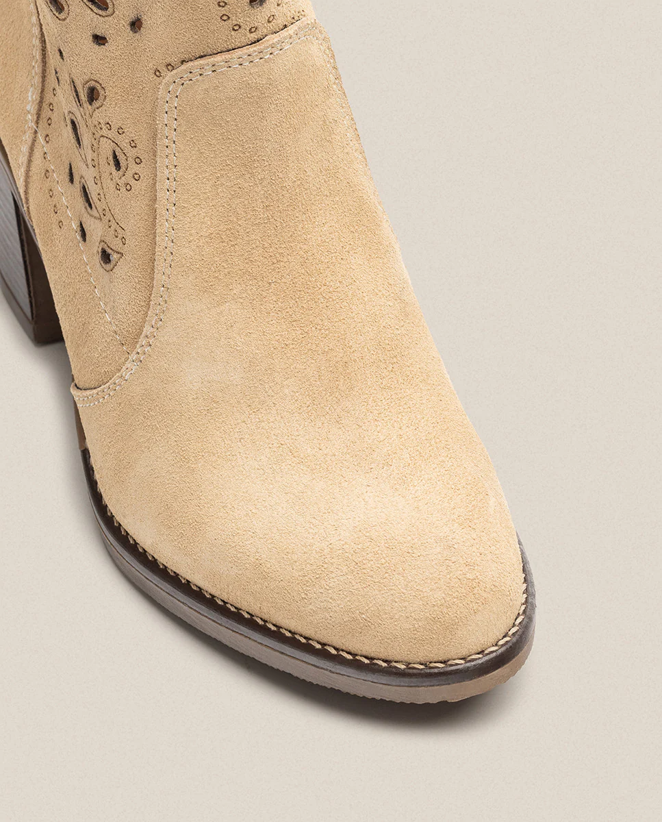 Botín de tacón ORNE-004 beige - Image 3