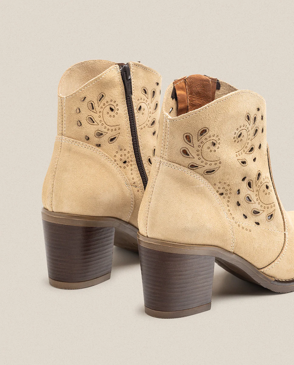 Botín de tacón ORNE-004 beige - Image 4