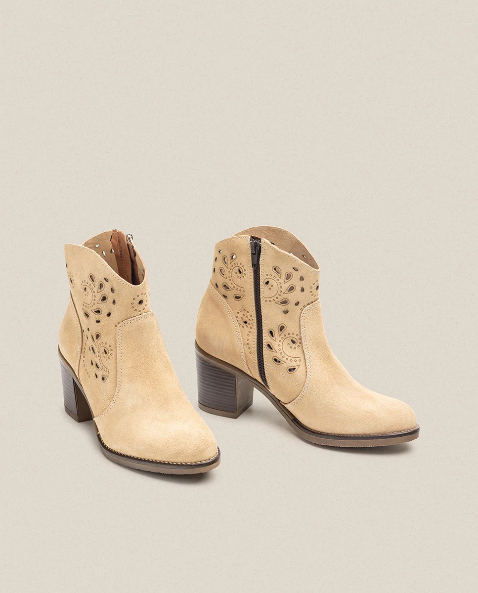 Botín de tacón ORNE-004 beige - Image 5