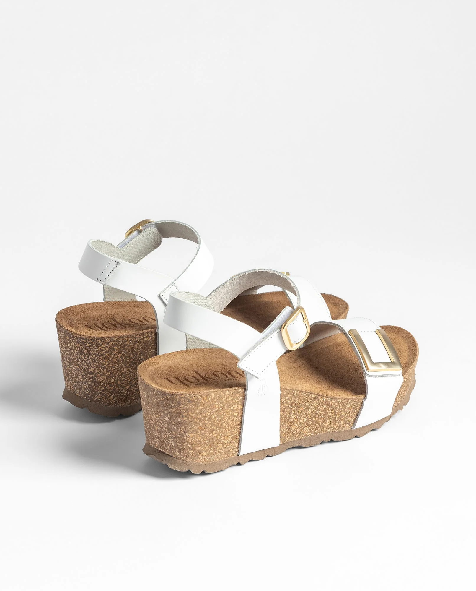 Sandalia cuña BARI-262 blanco - Image 3