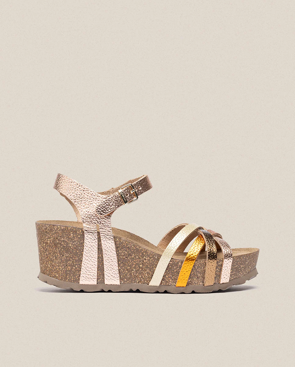 Sandalia cuña Bari 302 rosa - Image 2