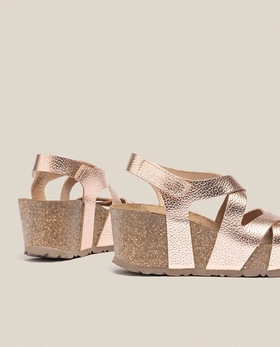 Sandalia cuña Bari 303 rosa - Image 3