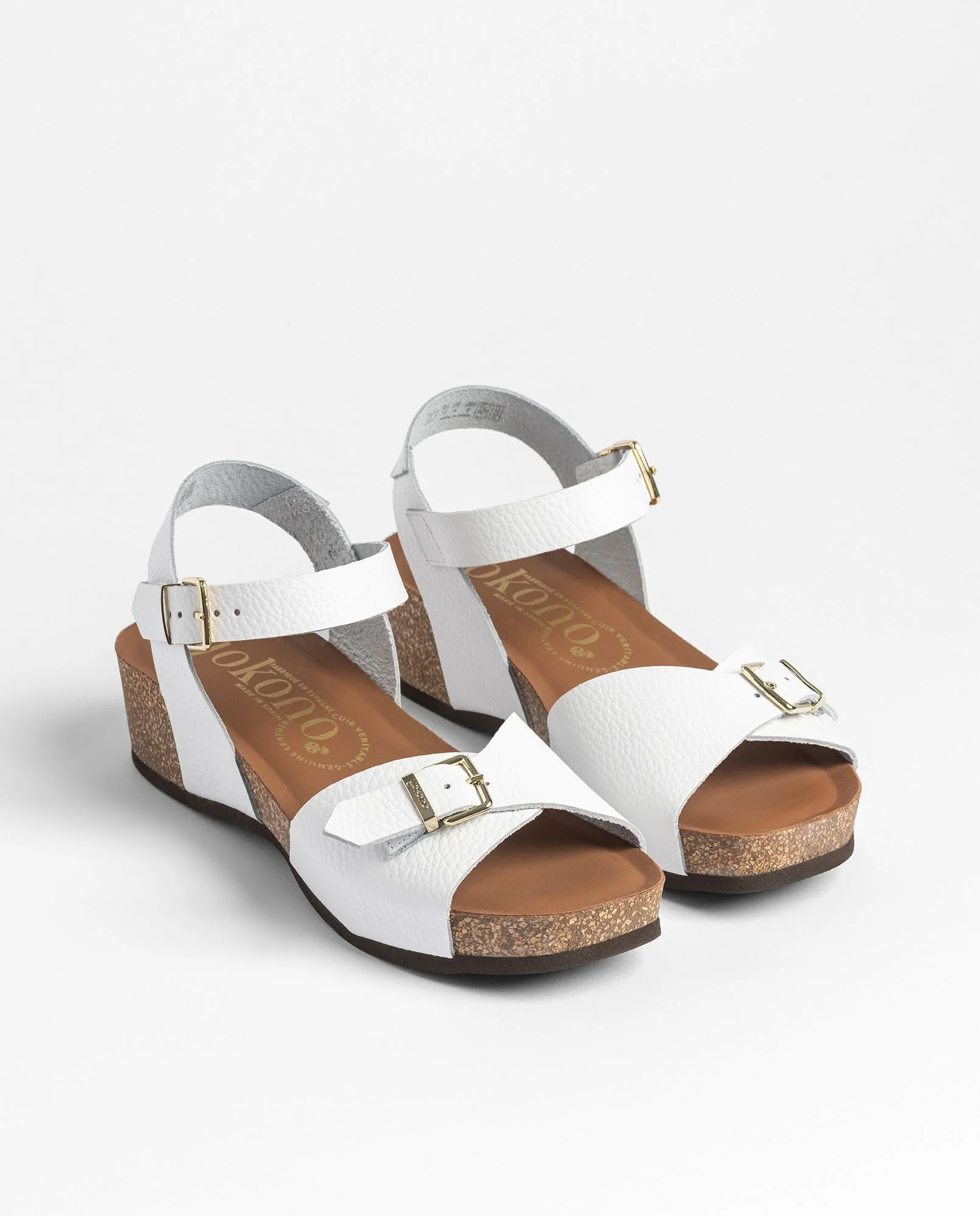 Sandalia cuña BOGO-263 blanco - Image 2