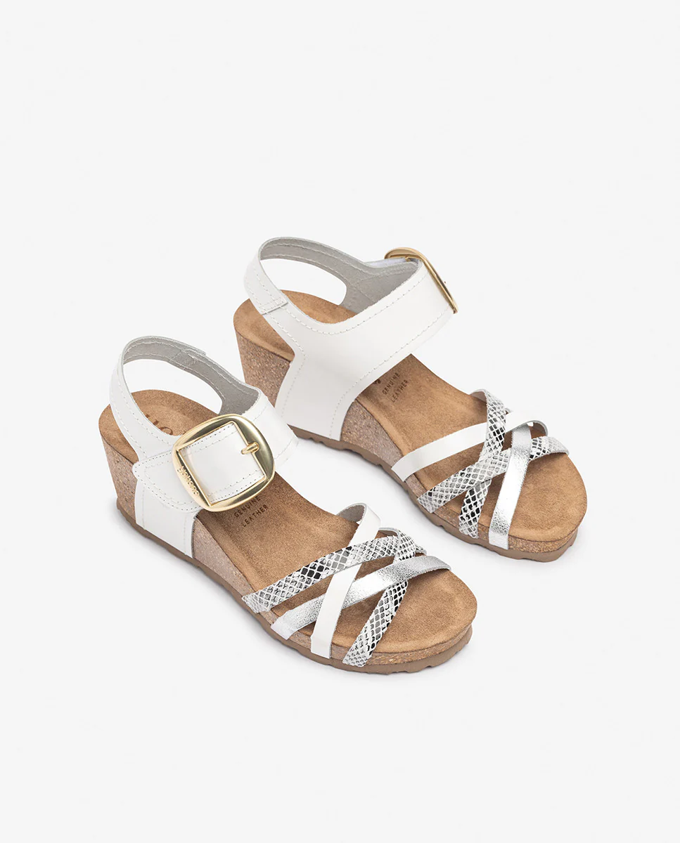 Sandalia de cuña CADIZ-250 blanco - Image 3