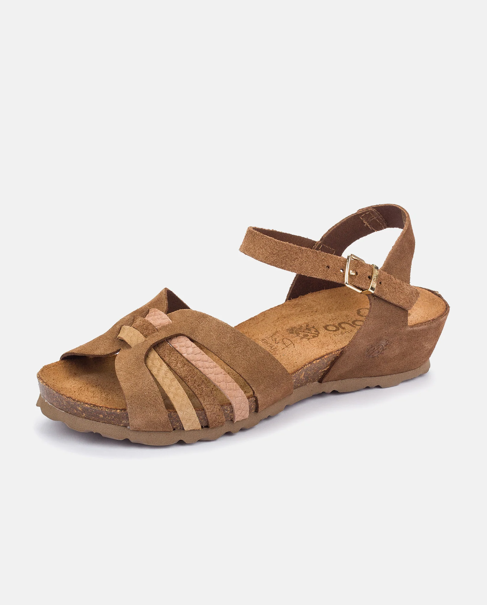 Sandalia de cuña Monaco 185 marrón - Image 7