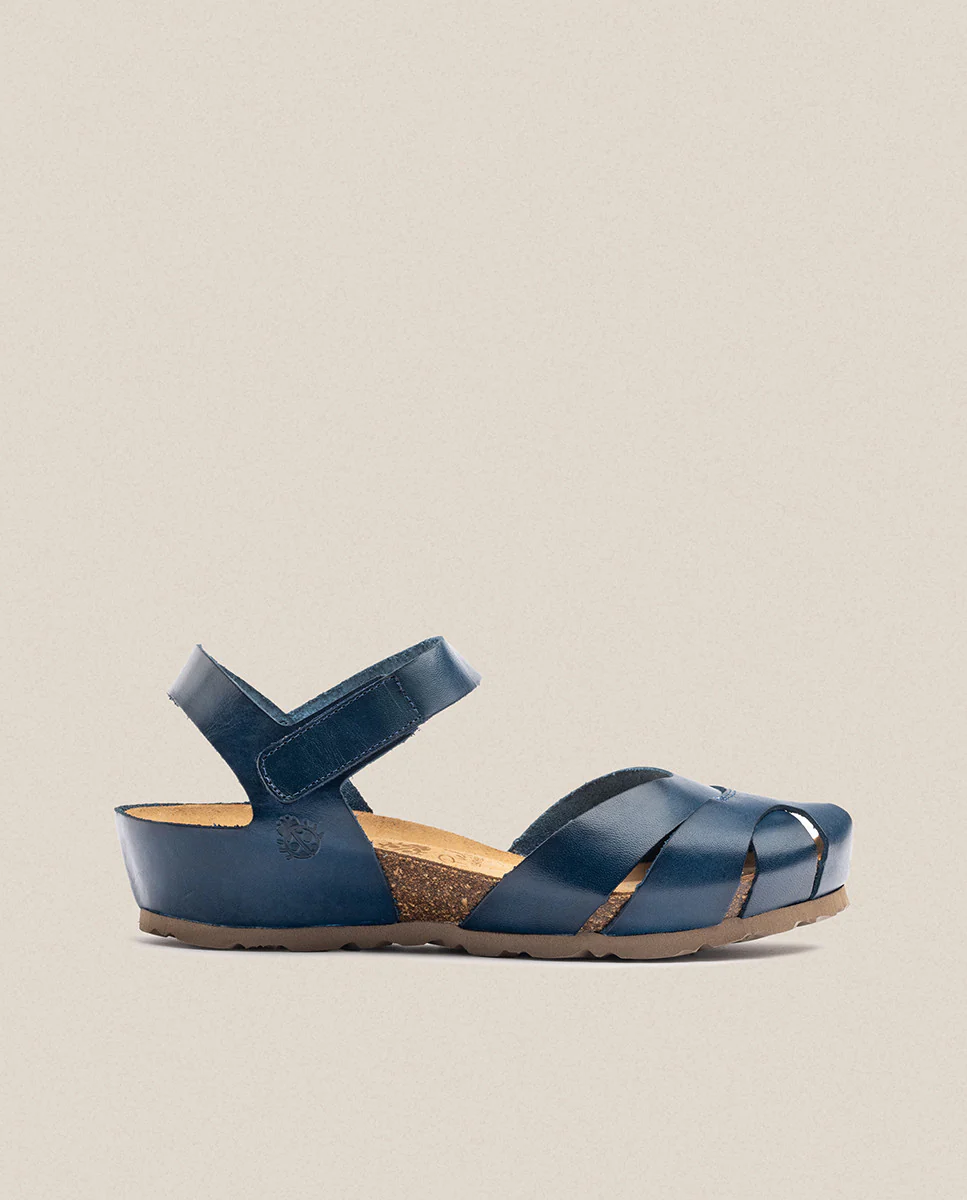 Sandalia de cuña Monaco 186 azul