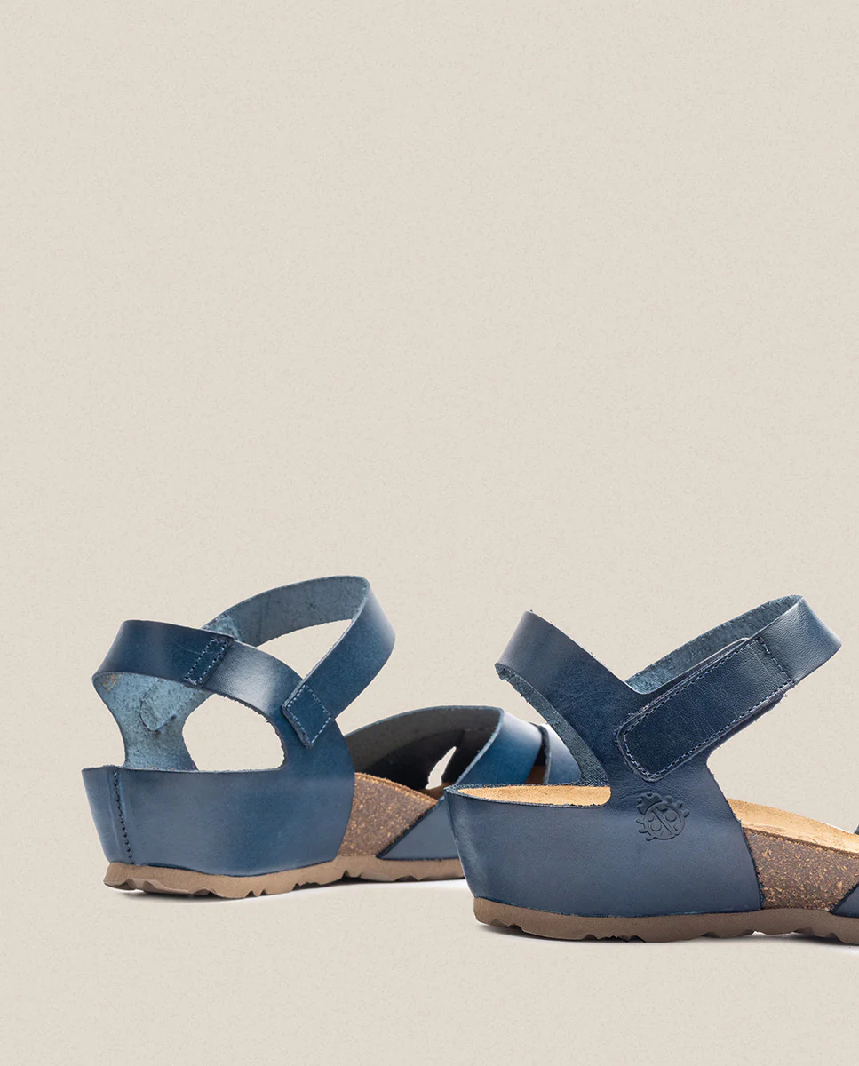 Sandalia de cuña Monaco 186 azul - Image 2