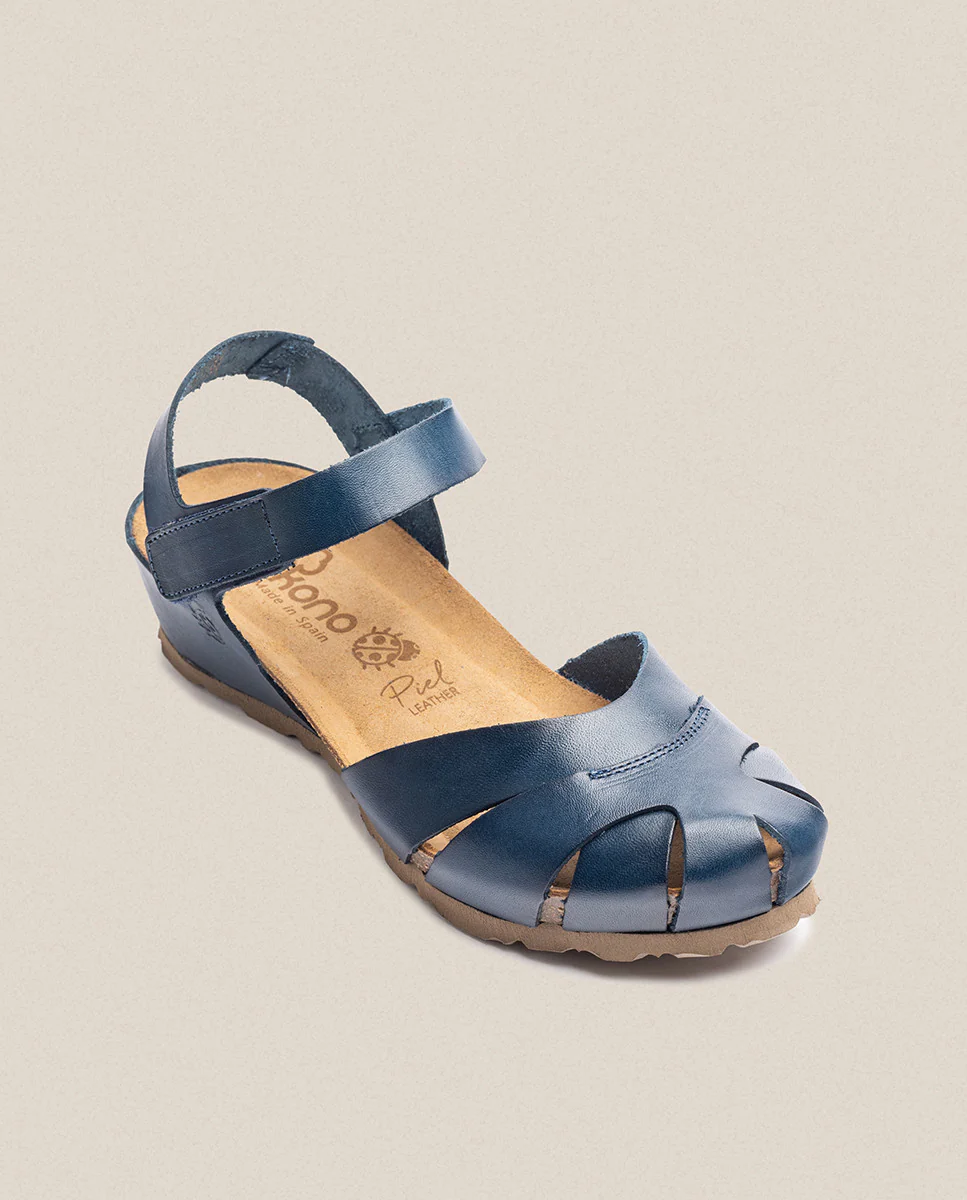Sandalia de cuña Monaco 186 azul - Image 5