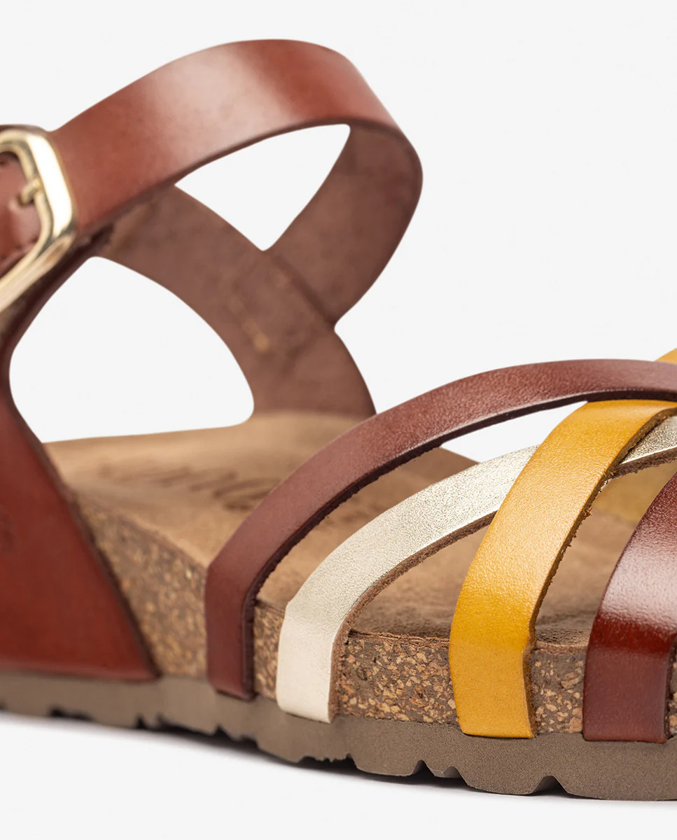 Sandalia de cuña MONACO-245 amarillo - Image 6