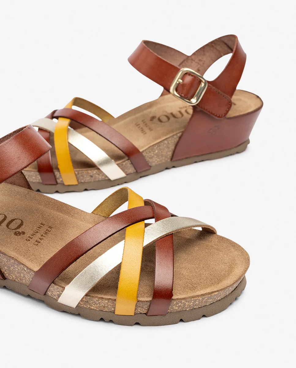Sandalia de cuña MONACO-245 amarillo - Image 7