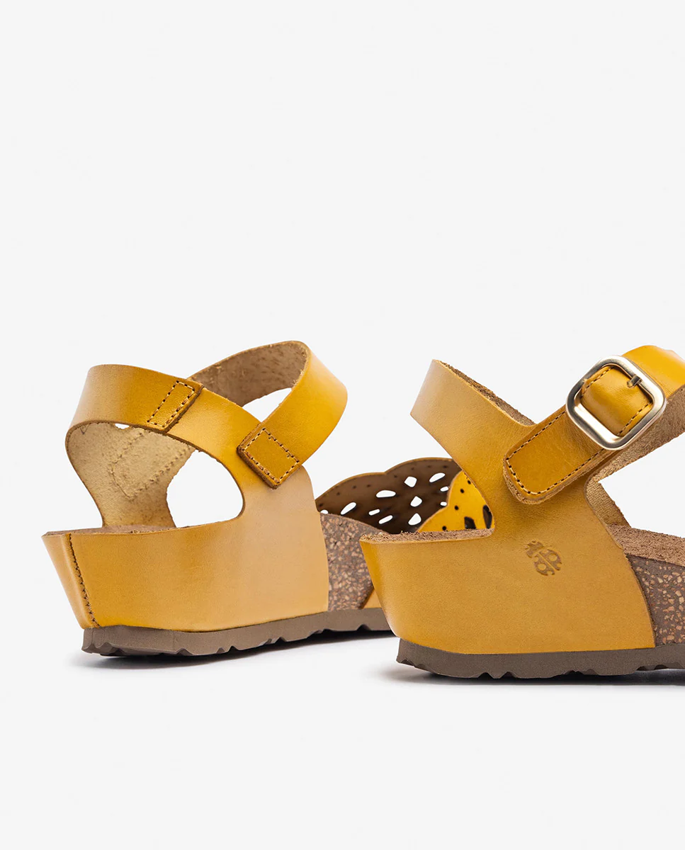 Sandalia de cuña MONACO-247 amarillo - Image 2