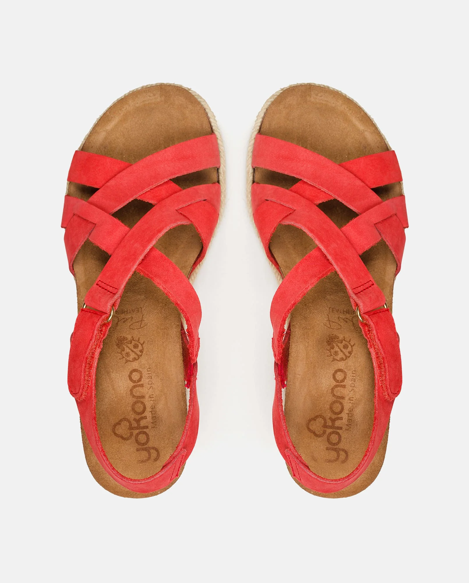 Sandalia de cuña Rota 024 naranja - Image 5