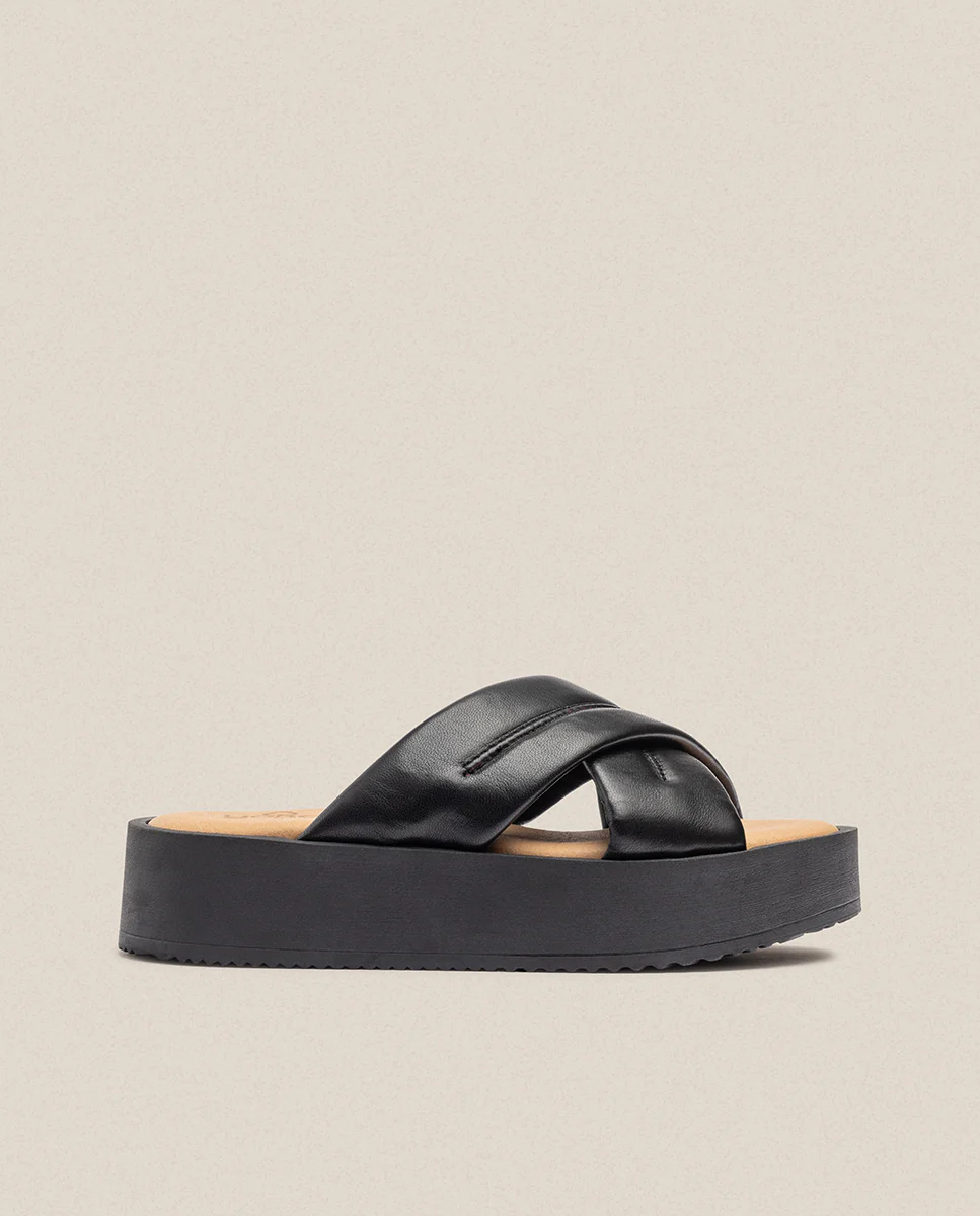 Sandalia de plataforma CARMEN-004 negro