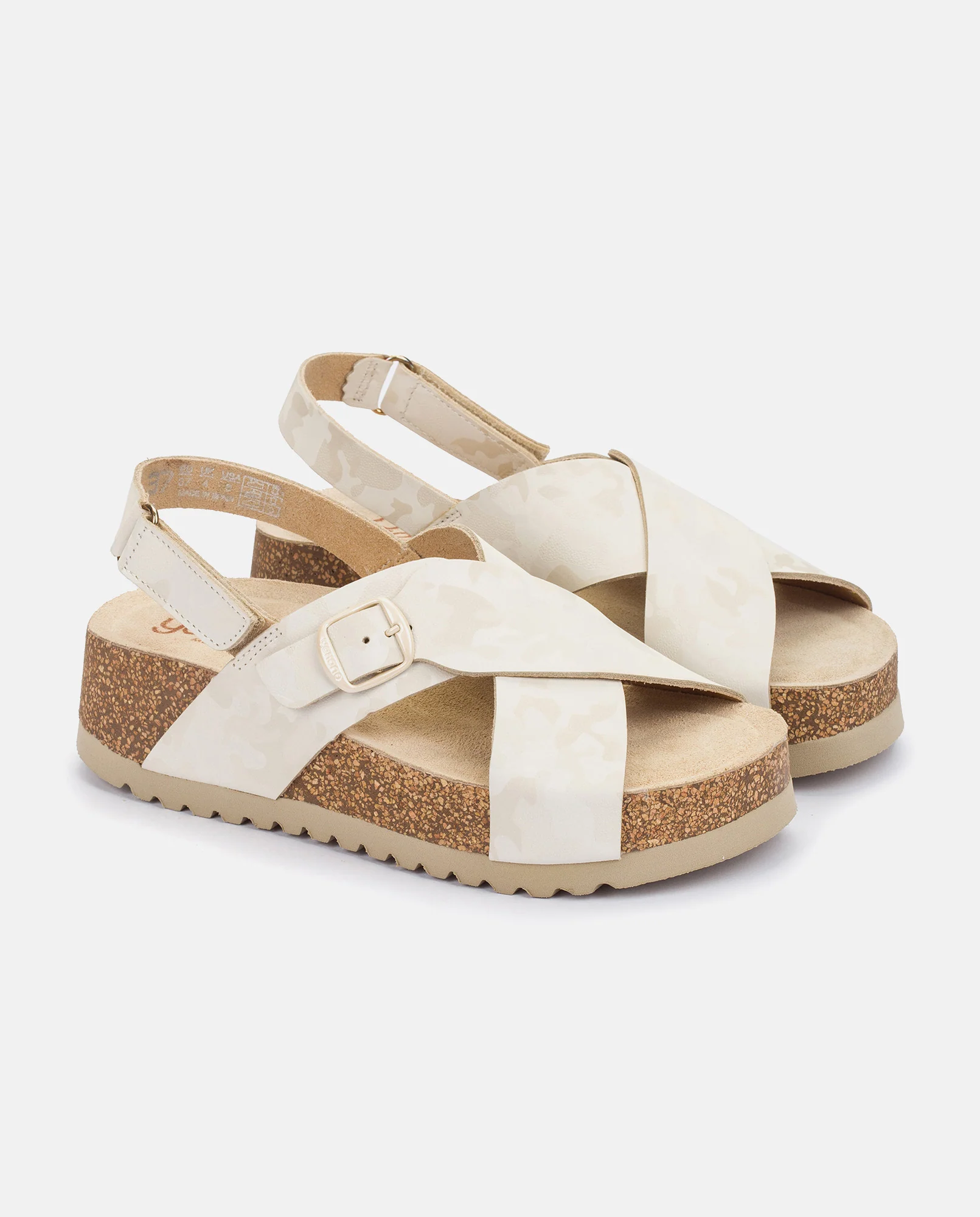 Sandalia de plataforma Velez 001 blanco - Image 2