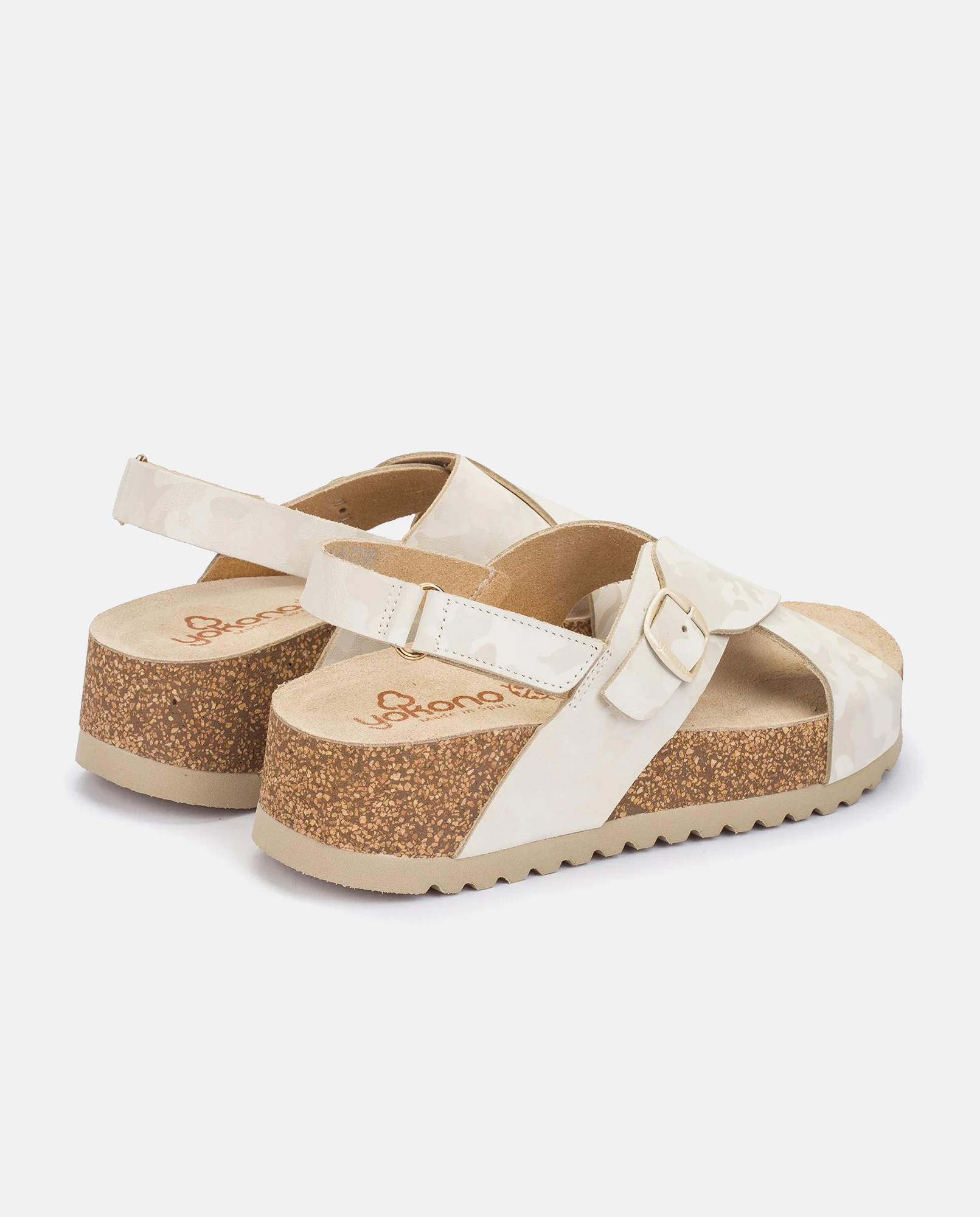 Sandalia de plataforma Velez 001 blanco - Image 4