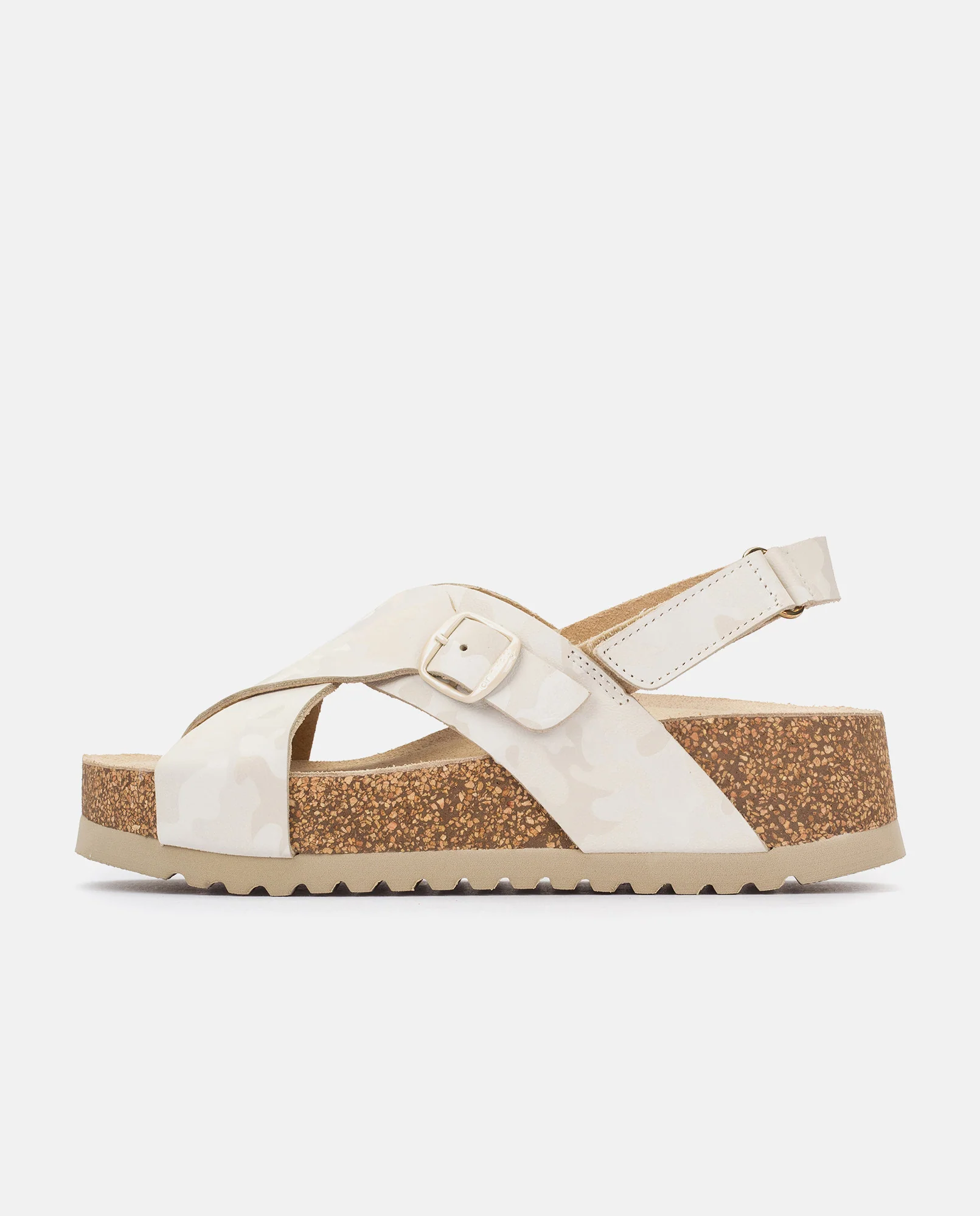 Sandalia de plataforma Velez 001 blanco - Image 6