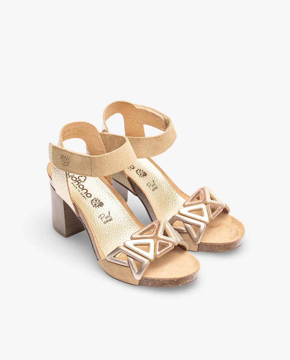 Sandalia de tacón Ponza 007 marron