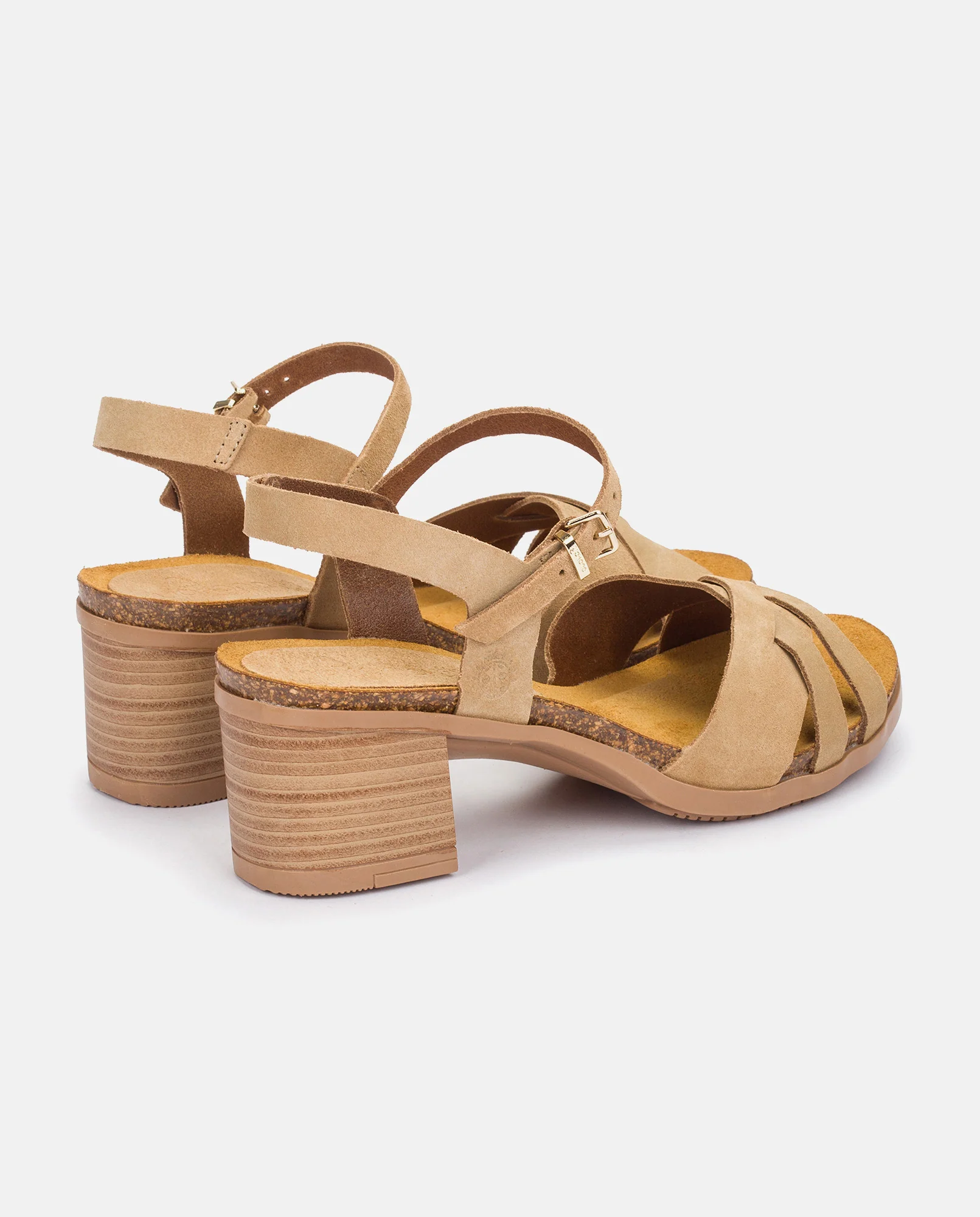 Sandalia de tacón Soller 001 beige - Image 5
