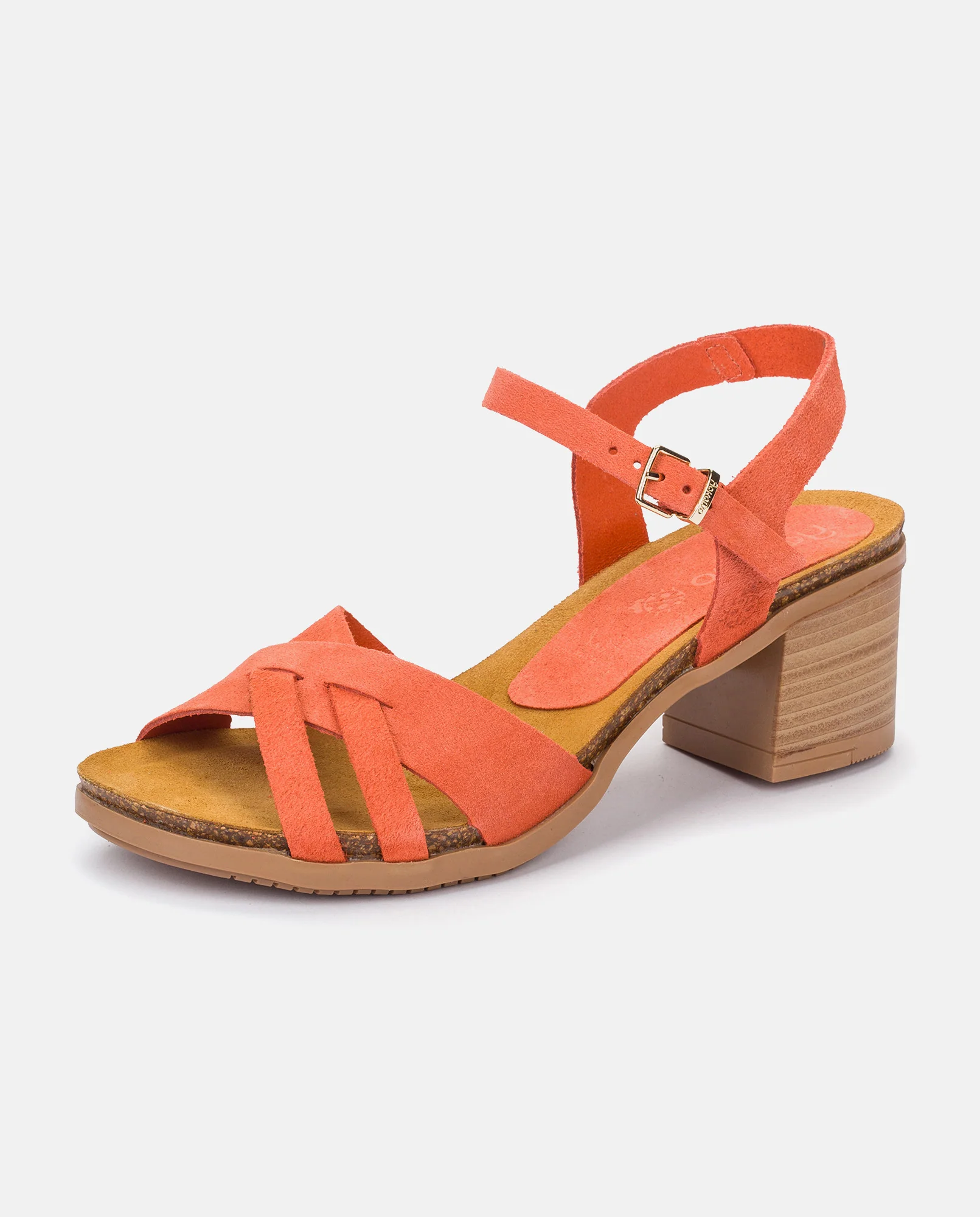 Sandalia de tacón Soller 001 naranja - Image 7