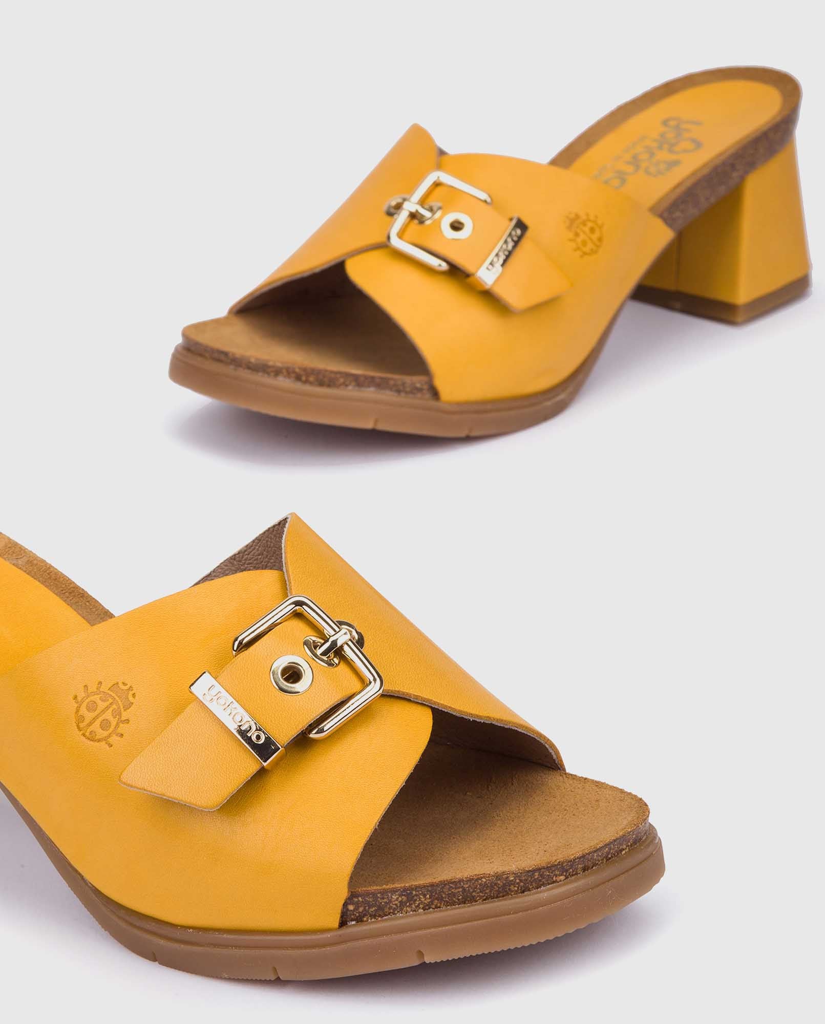 Sandalia de tacón Zahara 004 amarillo - Image 2