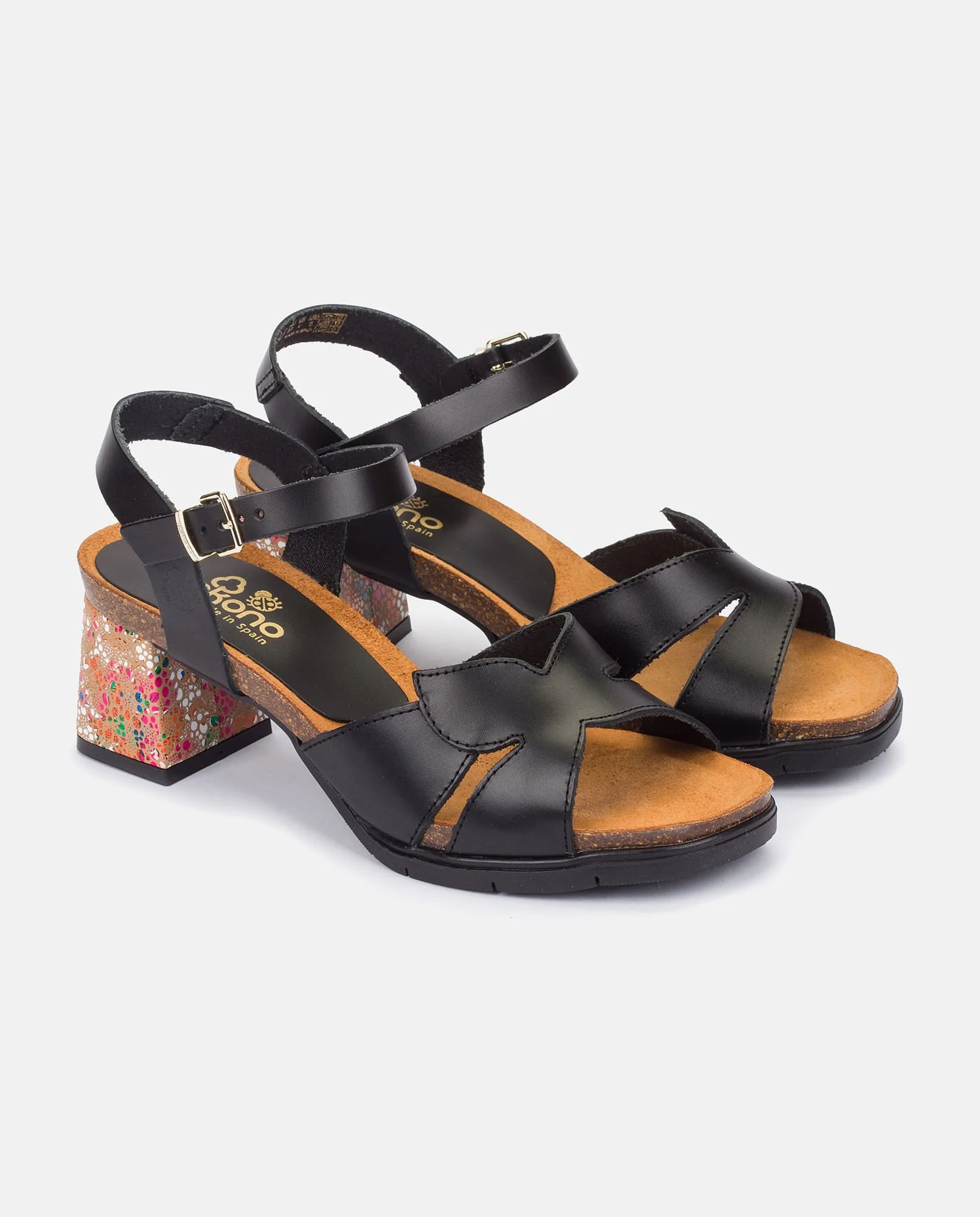 Sandalia de tacón Zahara 013 negro - Image 4