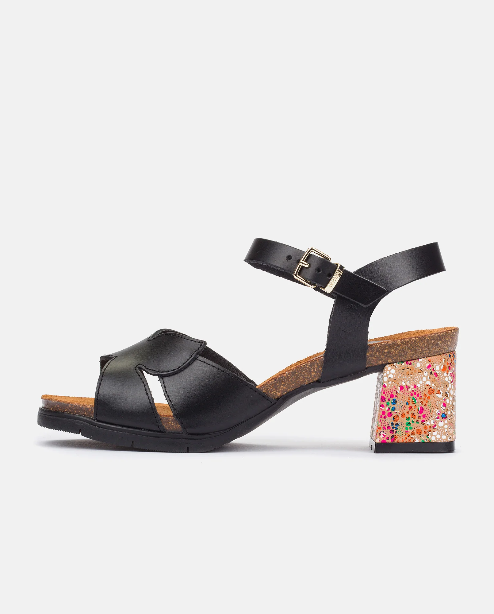 Sandalia de tacón Zahara 013 negro - Image 7