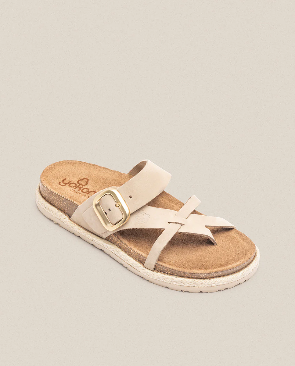Sandalia plana Arena 003 beige - Image 4