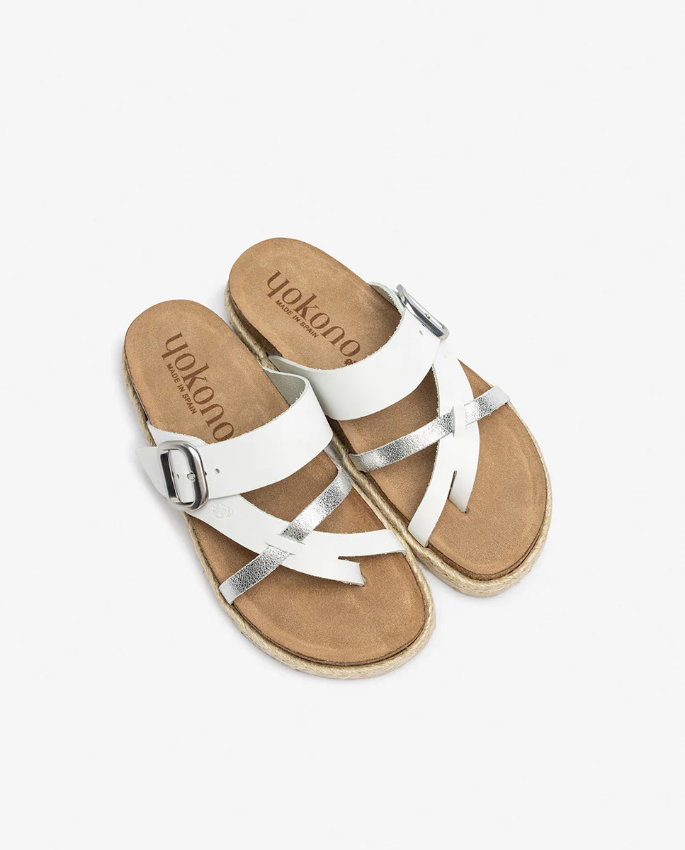Sandalia plana ARENA-003 blanco - Image 6