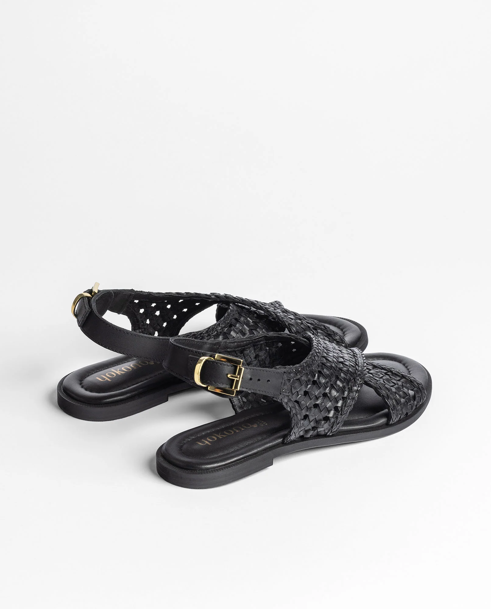 Sandalia plana CRES-252 negro - Image 4