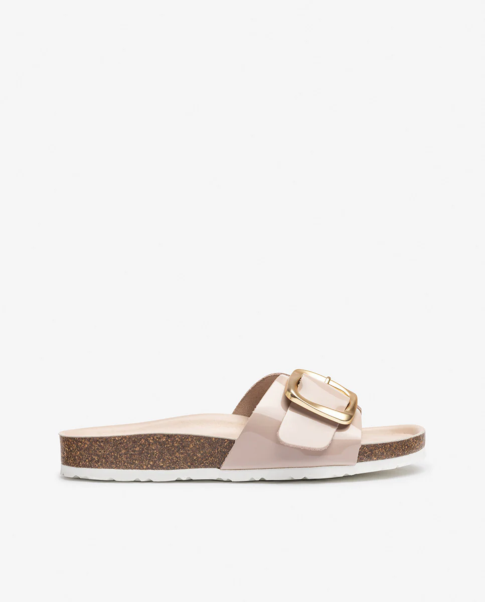 Sandalia plana GRANADA-114 beige