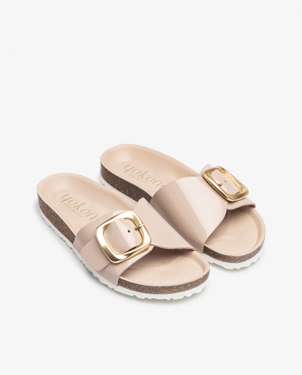 Sandalia plana GRANADA-114 beige - Image 2
