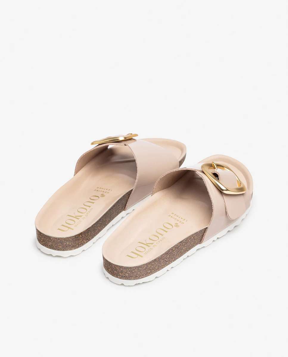 Sandalia plana GRANADA-114 beige - Image 3