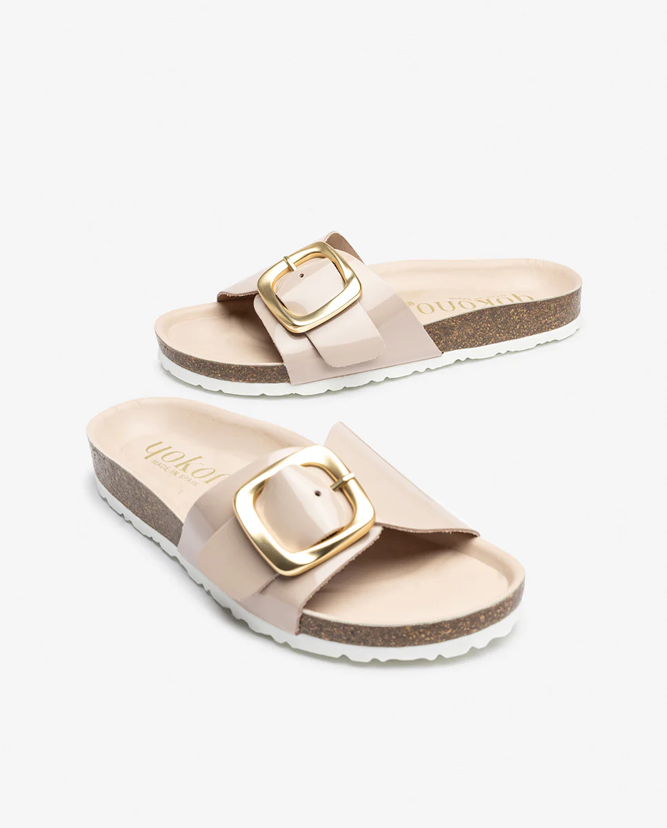 Sandalia plana GRANADA-114 beige - Image 6