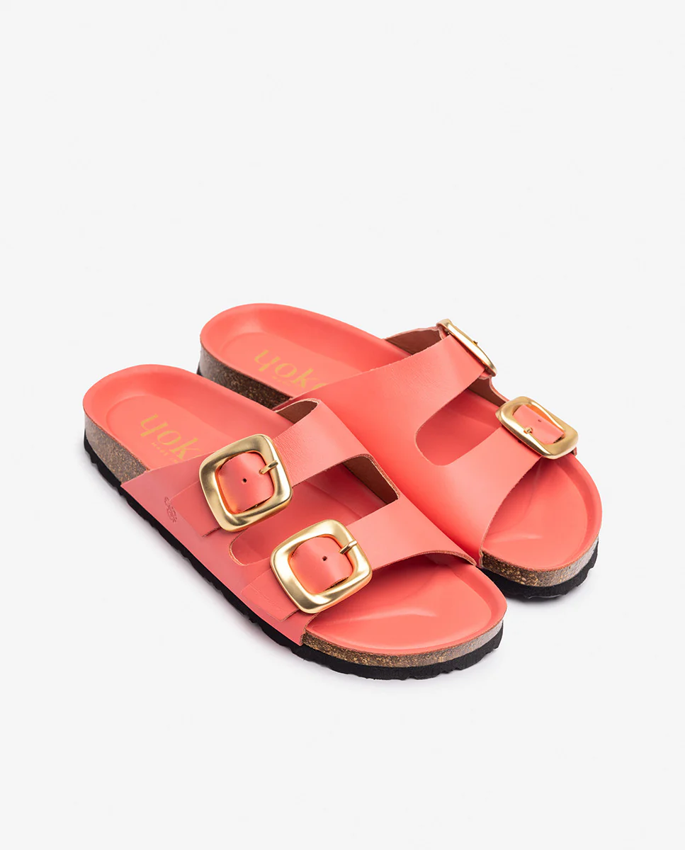 Sandalia plana GRANADA-700 coral - Image 2