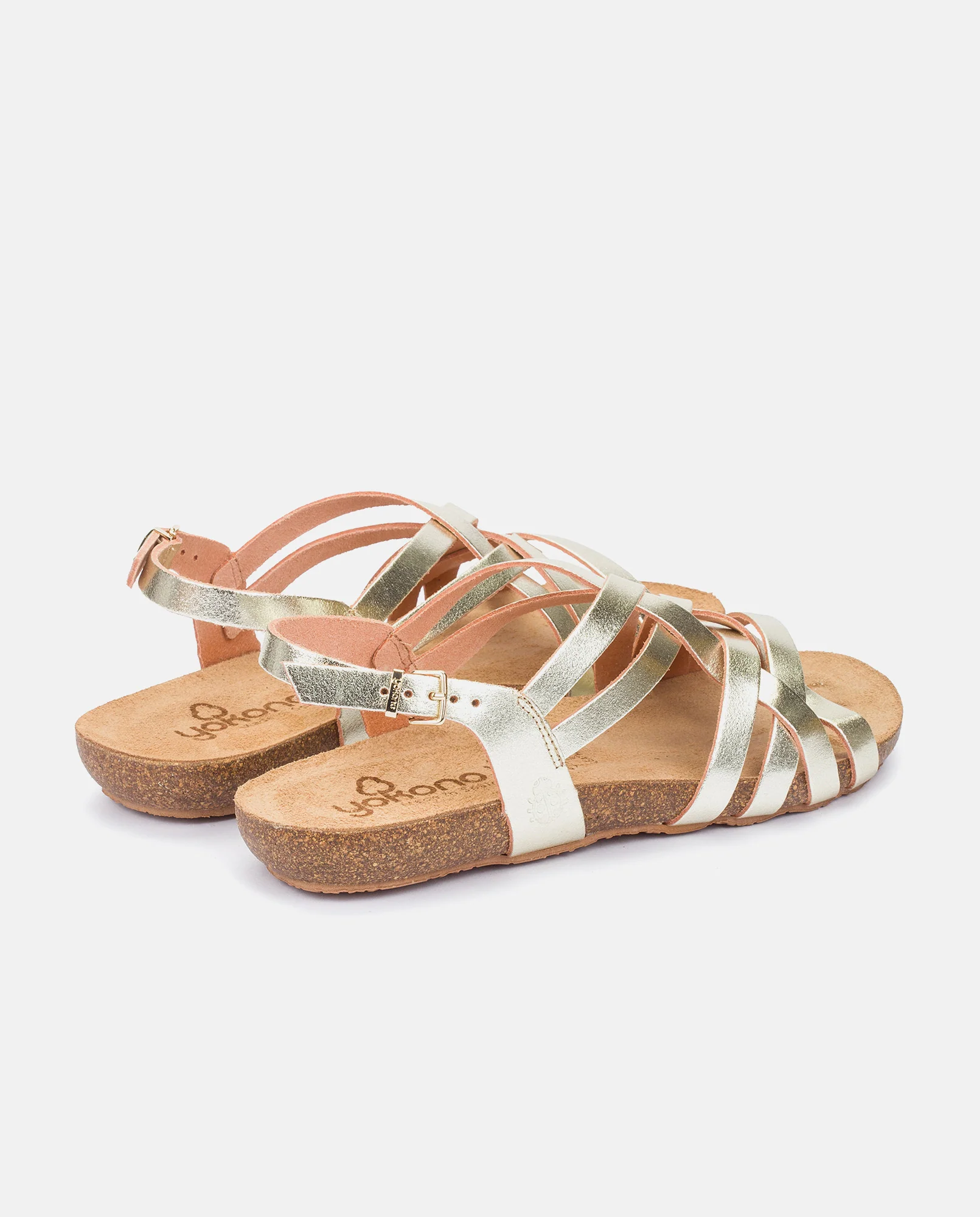 Sandalia plana Ibiza 186 dorado - Image 6