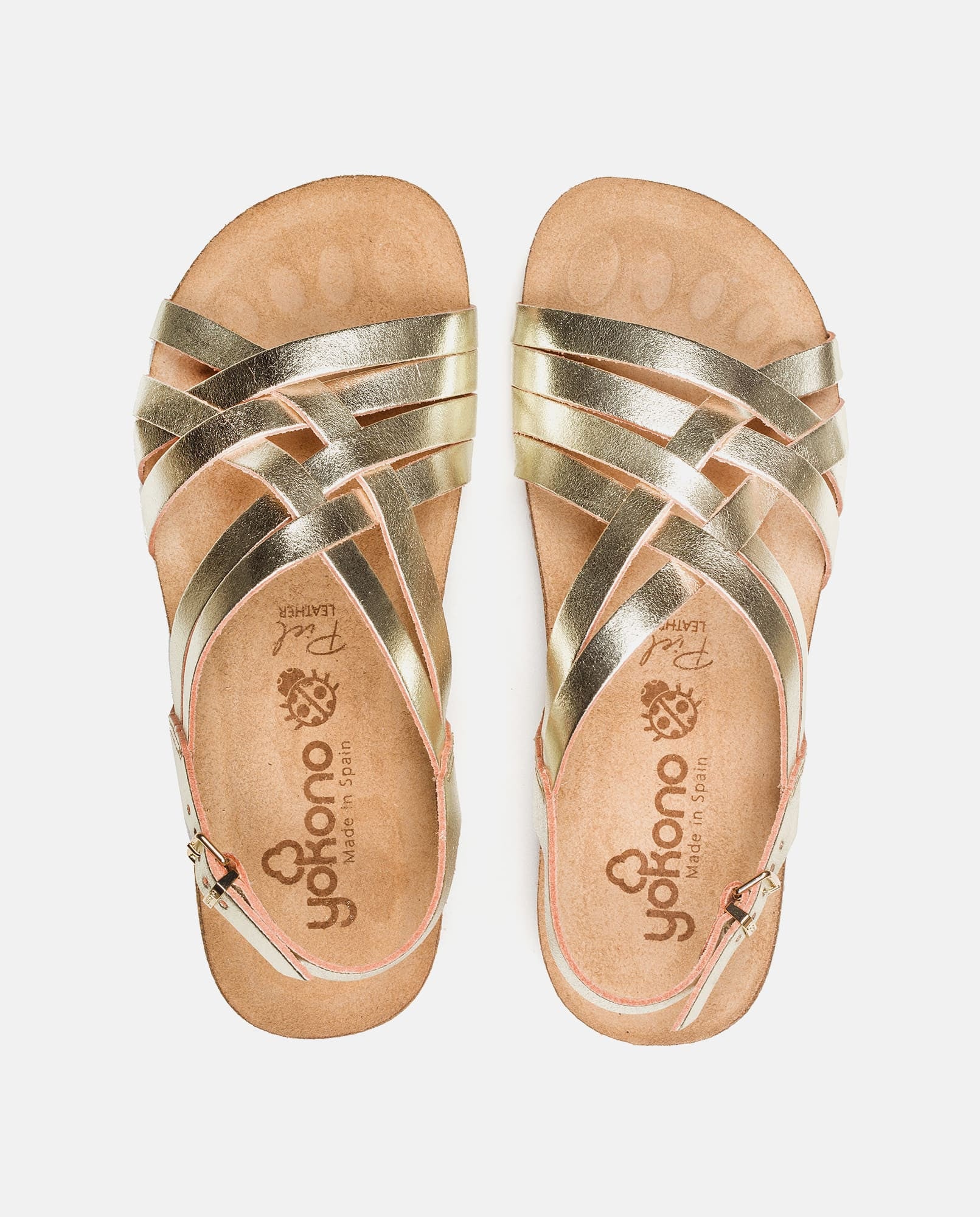 Sandalia plana Ibiza 186 dorado - Image 7