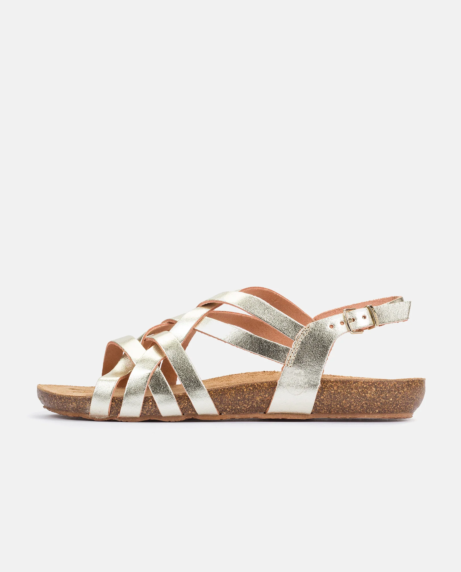 Sandalia plana Ibiza 186 dorado - Image 8